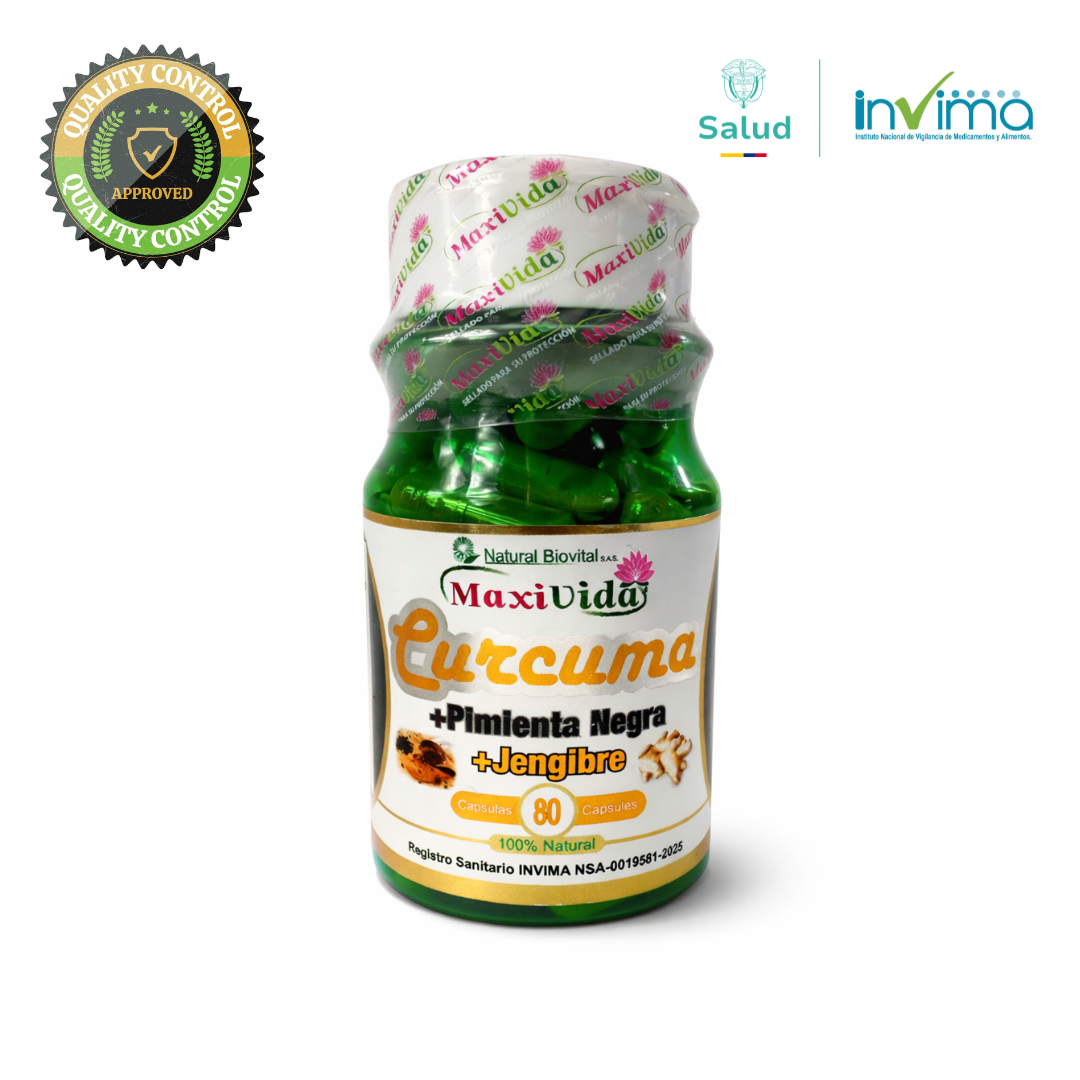 Píldoras Anti-inflamatorias de Cúrcuma y Pimienta Negra